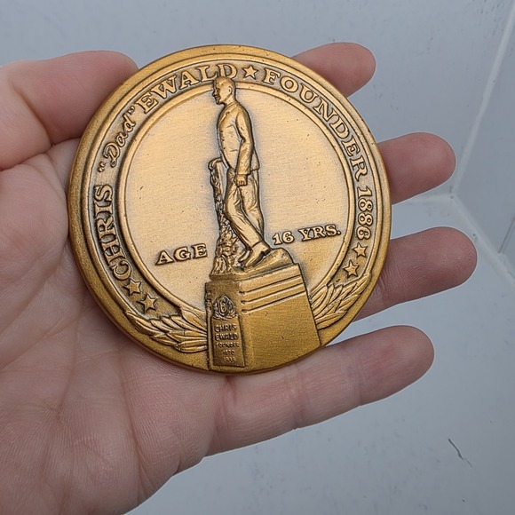 Other - Vtg 1949 Bronze Coin Medallion Ewald Brothers Dairy MN 100 Years Paperweight